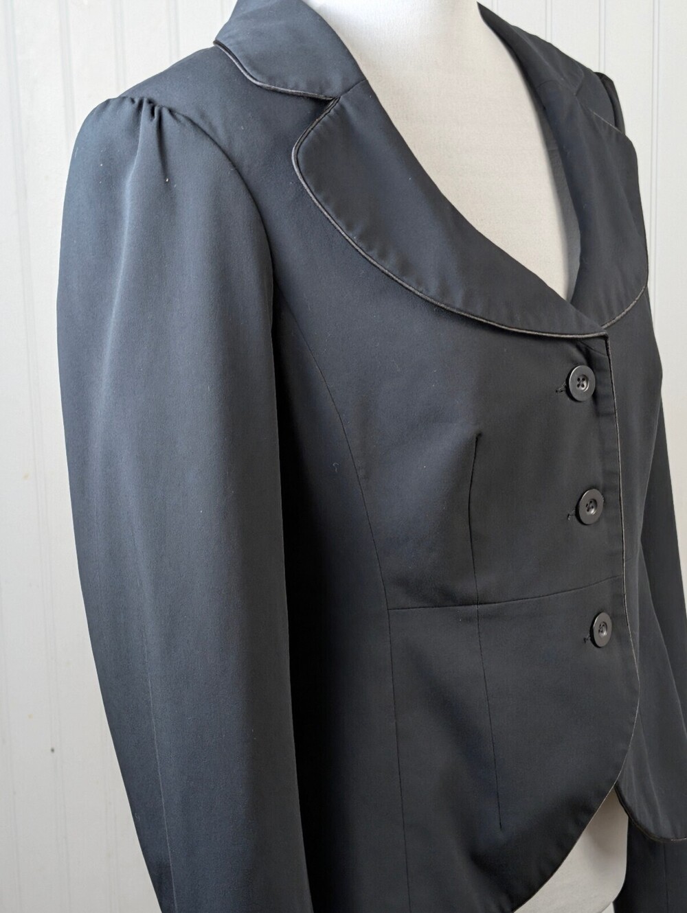 Mossimo Black Stretch Fitted Blazer Jacket Medium